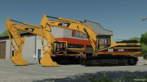 FS22 Caterpillar Forklift Mod: CAT L/B Series Excavator Pack (Featured)