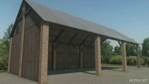 FS22 Placeable Mod: Straw Shed 20X10M (Featured)