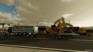 FS22 Trailer Mod: Trail King Tkt50Lp Tilt Deck (Image #7)