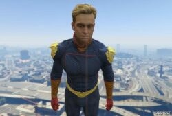 GTA 5 Player Mod: Homelander W/Cloth Physics (Image #2)