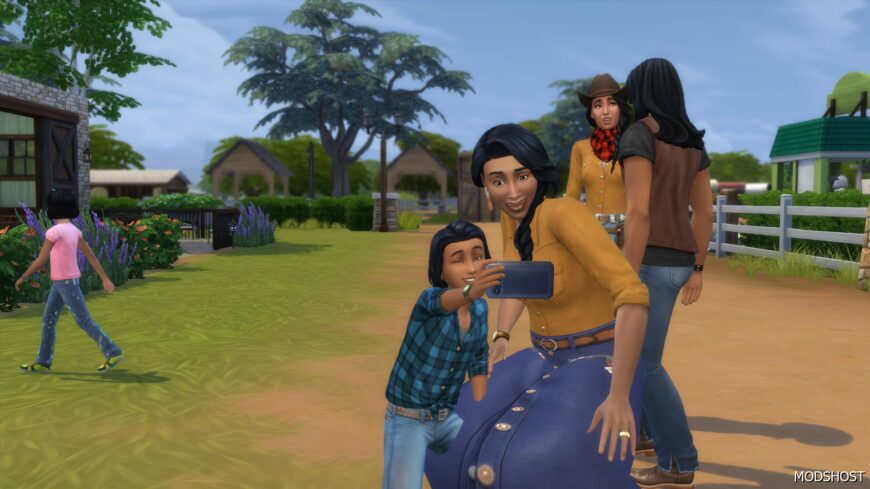 Sims 4 Take Picture Together Social Interaction Re-enable for Child-Elder mod