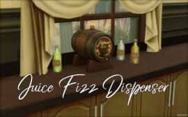 Sims 4 Rustic Juice Fizz Dispenser mod