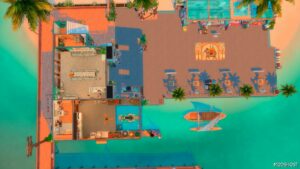 Sims 4 House Mod: Port Sulani Beach Club No CC (Image #6)