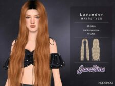 Sims 4 Lavander Hairstyle mod