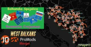 ETS2 ProMods Map Mod: 2.68 & West Balkans DLC Merge V1.6 (Featured)