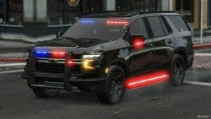 GTA 5 Chevrolet Vehicle Mod: 2022 Chevrolet Tahoe Unmarked Police Sheriff (Featured)