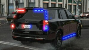 GTA 5 Chevrolet Vehicle Mod: 2022 Chevrolet Tahoe Unmarked Police Sheriff (Image #2)