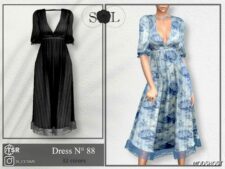 Sims 4 Teen Clothes Mod: Sl Dress #88 (Image #2)