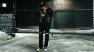 GTA 5 Player Mod: Moncler Puffer Vest for MP Male (Image #3)