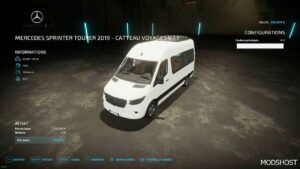 FS22 Mercedes-Benz Vehicle Mod: Sprinter Tourer Catteau Voyages V1.1 (Image #4)