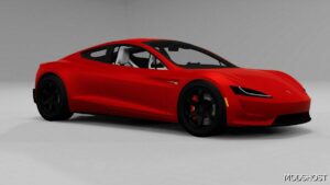 BeamNG Tesla Car Mod: Roadster 2023 V3.0 0.32 (Featured)