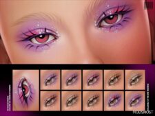 Sims 4 Eyeshadow Makeup Mod: Glitter Eyeshadow N293 (Featured)