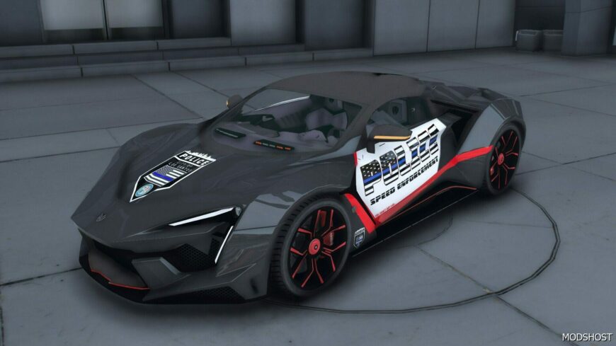 GTA 5 Vehicle Mod: W Motors Fenyr Hypercar Police (Featured)