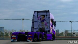 ETS2 Volvo Mod: Momiji Fitness Outfit Skin for Pendragon Volvo FH12 (Image #3)