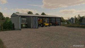 FS22 Placeable Mod: Shed with Garage (Featured)