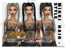Sims 4 Mikki Hairstyle mod