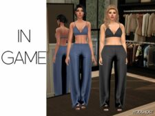 Sims 4 Teen Clothes Mod: Juniper – PJ SET (Featured)