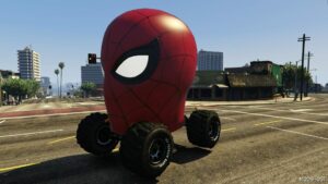 GTA 5 Spider MAN Head Monster Truck Final mod