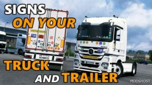 ETS2 Signs on Your Truck & Trailer V1.0.4.68S 1.50 mod