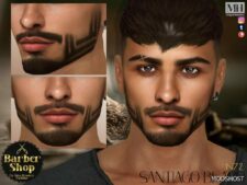Sims 4 Santiago Beard N42 mod