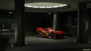 GTA 5 Vehicle Mod: Lightning Mcqueen Mod Addon OIV (Image #3)