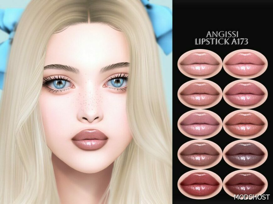 Sims 4 Lipstick Makeup Mod: A173 (Featured)