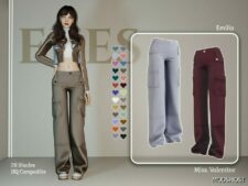 Sims 4 Teen Clothes Mod: Emilia Pants (Featured)
