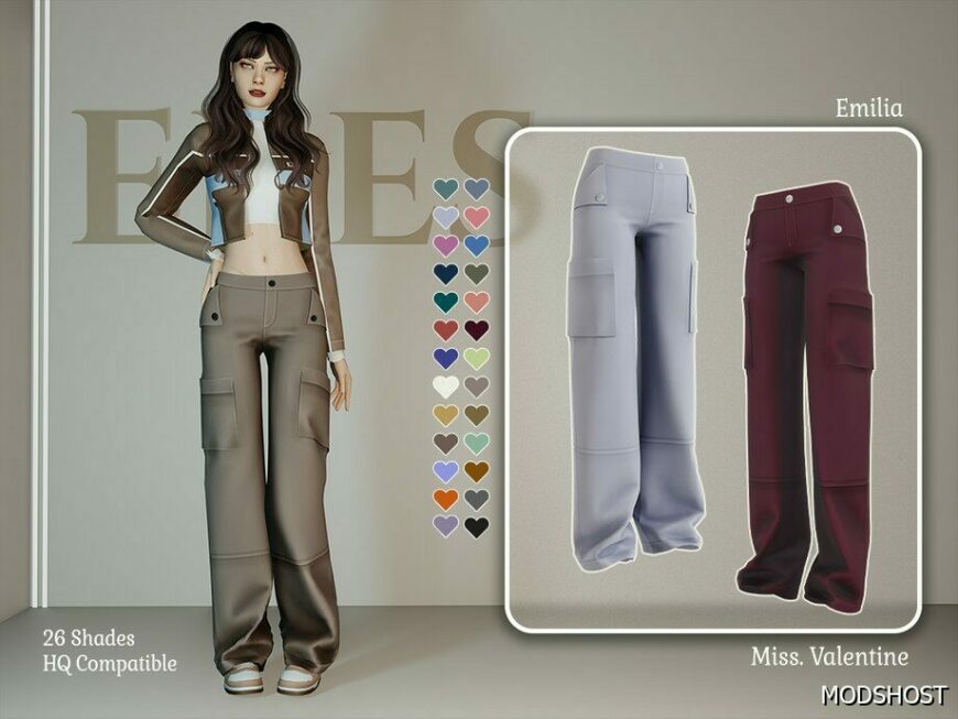 Sims 4 Emilia Pants mod