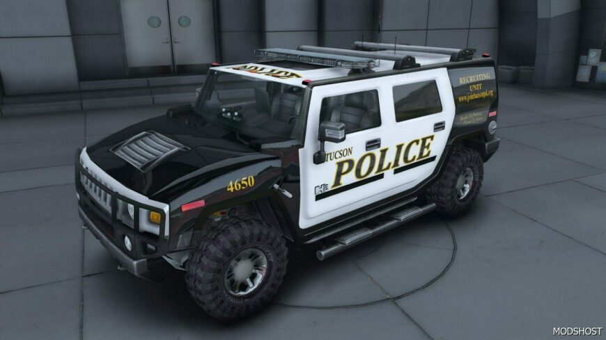 GTA 5 Hummer H2 Police mod