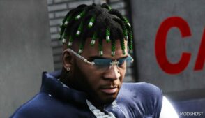 GTA 5 Player Mod: Retexture Small Dreads 3 Colors for Franklin (Image #4)