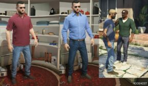 GTA 5 Player Mod: Lester’s 80-90’S Jeans for T&M V1.2 (Image #3)