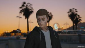 GTA 5 Player Mod: LIL XAN Face Tattoos / Premade / MP Male (Image #2)