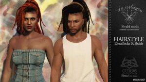GTA 5 Player Mod: Dreadlocks and Braids Hairstyle Fem+Male (Featured)