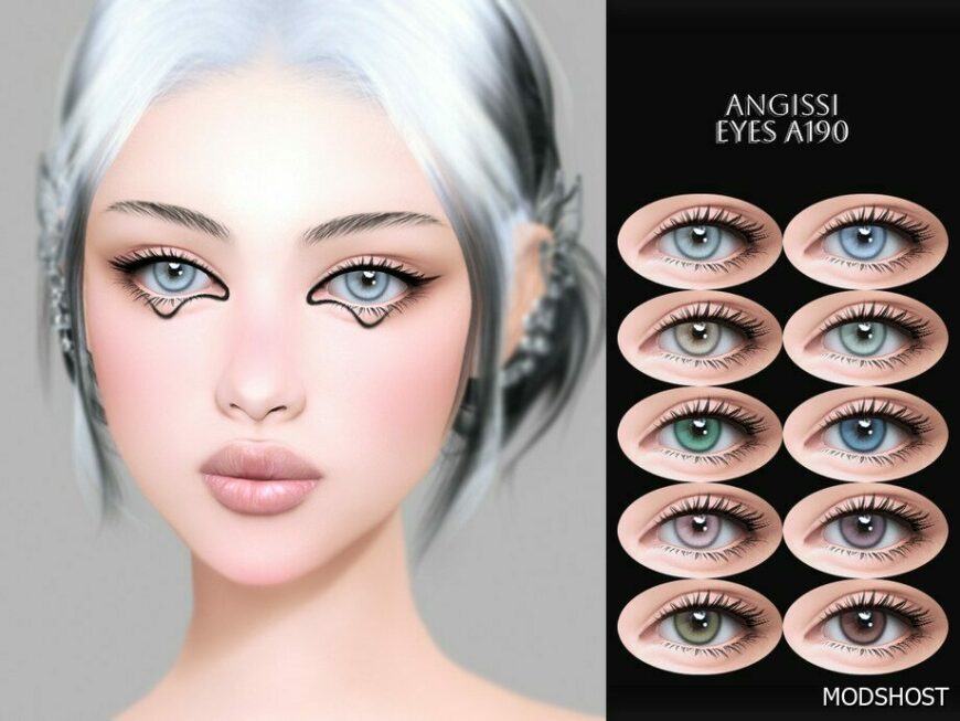 Sims 4 Female Mod: Eyes A190 (Featured)