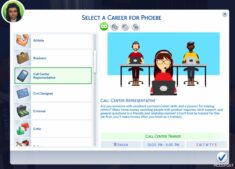 Sims 4 Call Center Representative mod