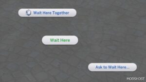 Sims 4 Mod: Ask to Wait Here (Image #2)