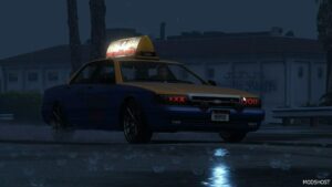 GTA 5 Vehicle Mod: Modified Taxi Headlights and Taillights Replacement Mod for GTA 5 Replace OIV (Featured)
