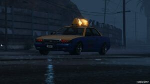 GTA 5 Vehicle Mod: Modified Taxi Headlights and Taillights Replacement Mod for GTA 5 Replace OIV (Image #2)