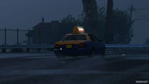 GTA 5 Vehicle Mod: Modified Taxi Headlights and Taillights Replacement Mod for GTA 5 Replace OIV (Image #3)
