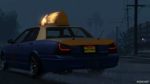 GTA 5 Vehicle Mod: Modified Taxi Headlights and Taillights Replacement Mod for GTA 5 Replace OIV (Image #4)