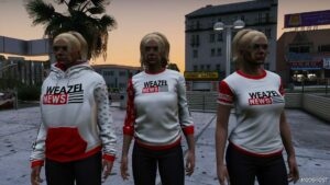 GTA 5 Weazel News Clothing Pack MP Male and Female mod