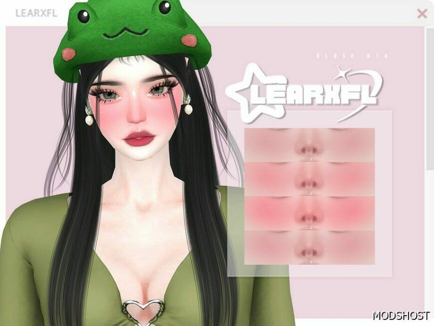 Sims 4 Female Makeup Mod: Learxfl Blush N14 (Featured)
