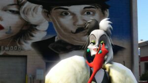 GTA 5 Player Mod: Cruella DE VIL Add-On PED (Image #4)