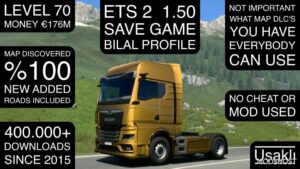 ETS2 1.50 Save Game Profile mod