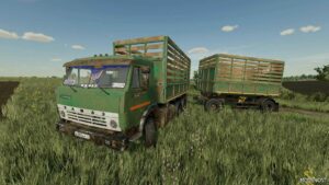 FS22 Truck Mod: Kamaz-55102 + Trailer V1.0.1