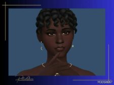Sims 4 Female Accessory Mod: Juno Earrings (Image #3)