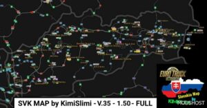 ETS2 Mod: SVK Map by Kimislimi V.35 – Demo/Full 1.50 (Image #2)