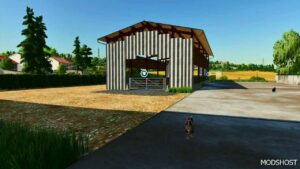 FS22 Placeable Mod: Barn for Cows in Straw AIR (Featured)
