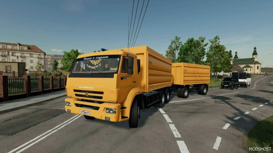 FS22 Truck Mod: Kamaz-65115A & Trailer