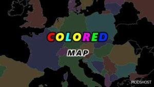 ETS2 Mod: Colored Map 1.50 (Featured)
